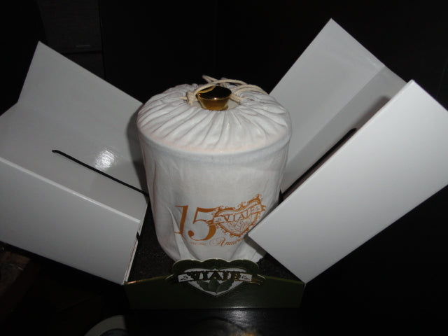Viaje 15th Anniversary Gold Cigar Ceramic Jar Humidor( Empty No Cigars ) NIB