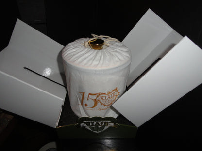 Viaje 15th Anniversary Gold Cigar Ceramic Jar Humidor( Empty No Cigars ) NIB