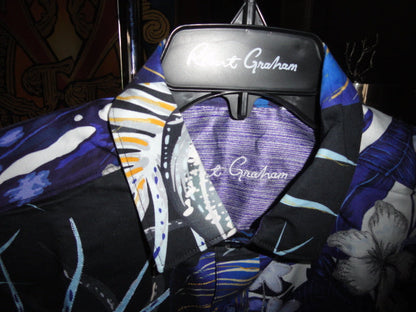 Robert Graham Moyie Springs Short Sleeve Shirt Size Medium