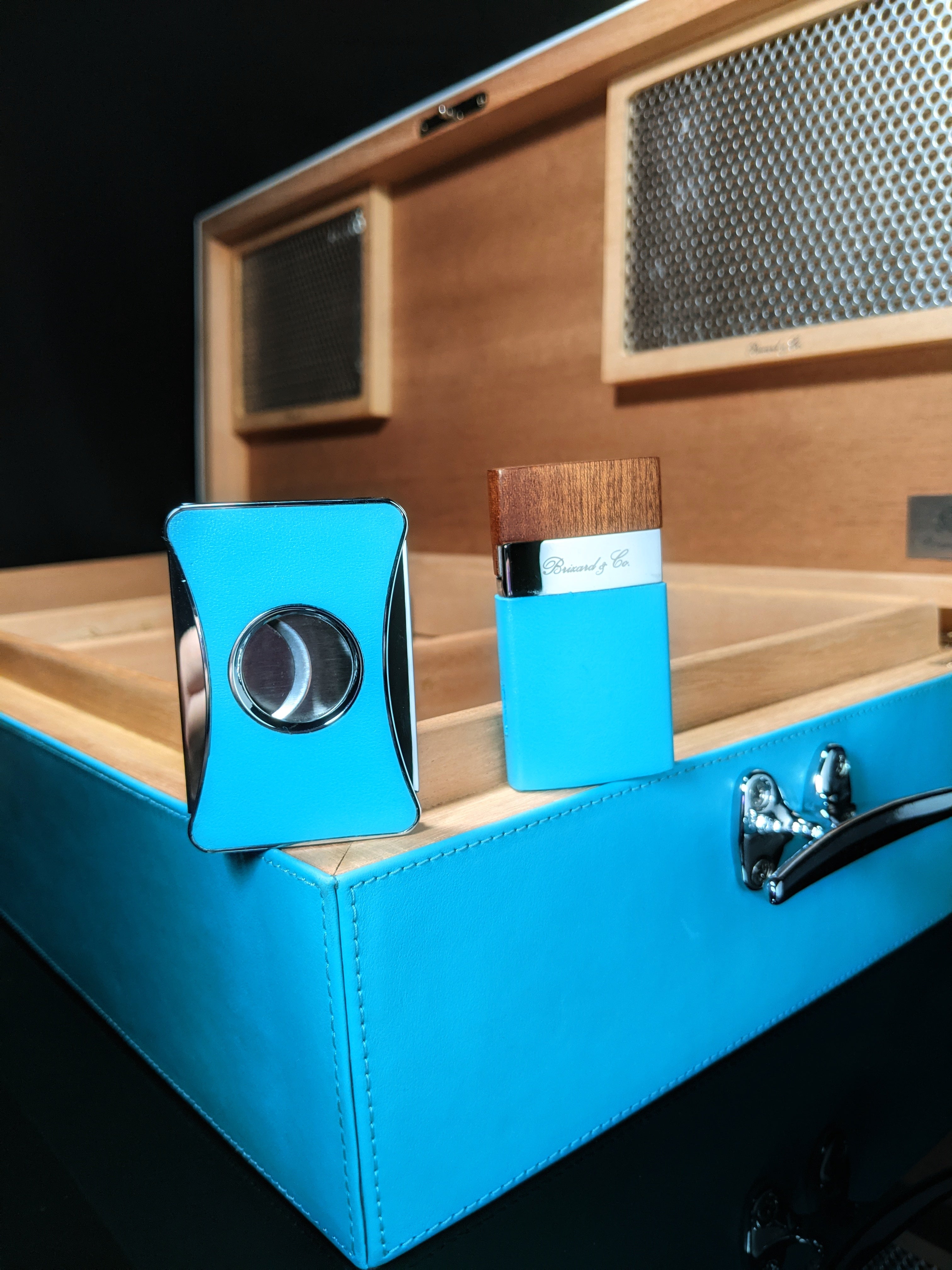 Brizard and Co. Positano Humidor — 130/150 Count with Matching Lighter & Cutter