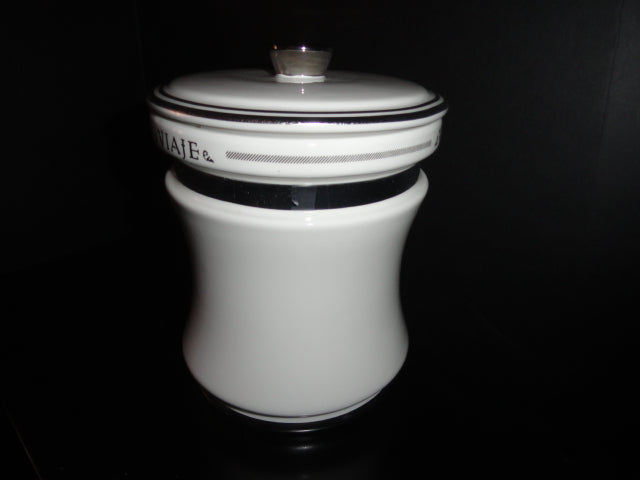 Viaje 15th Anniversary Silver Cigar Ceramic Jar Humidor NIB