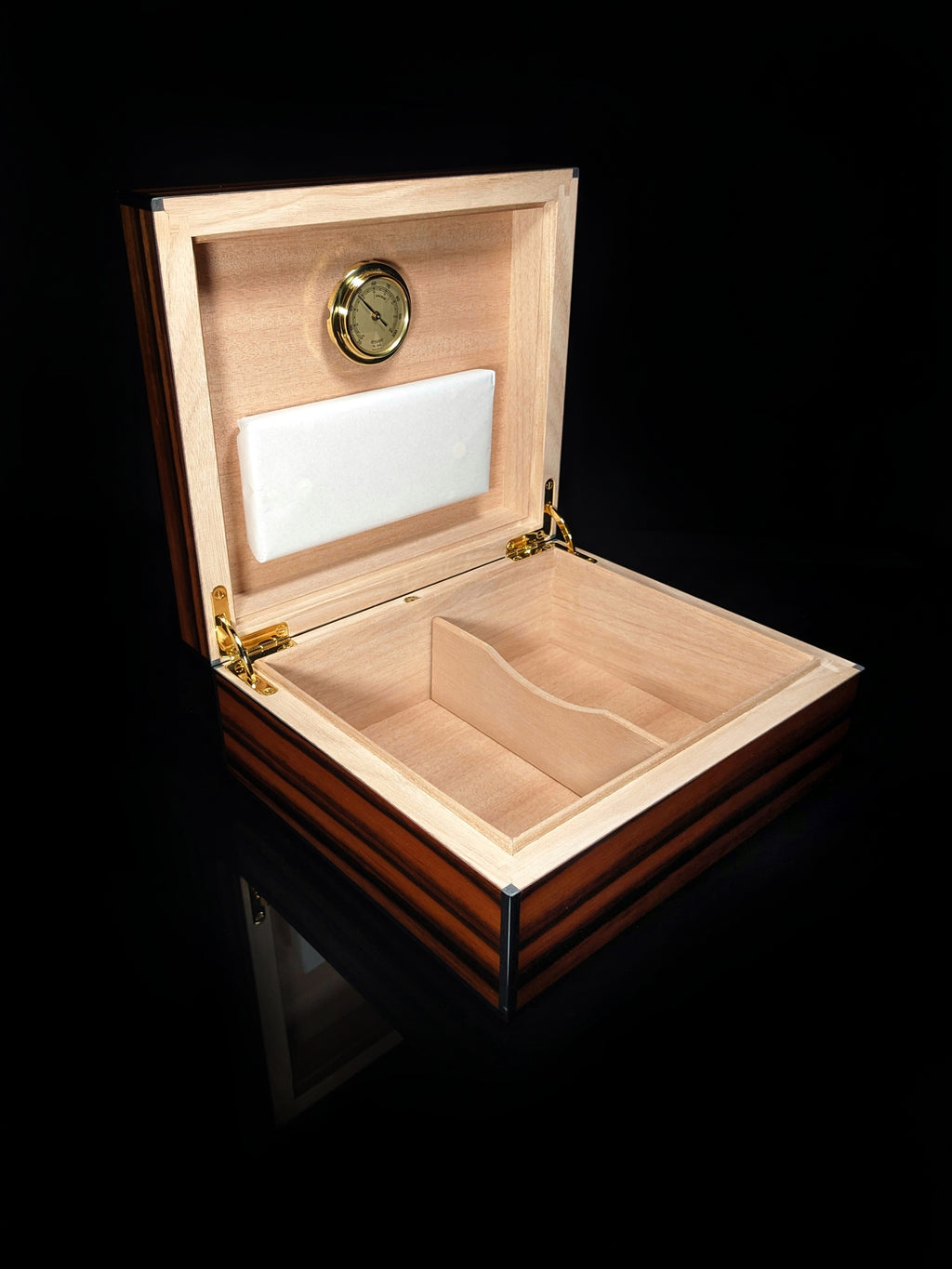 Elie Bleu Macassar Ebony Humidor 50 count