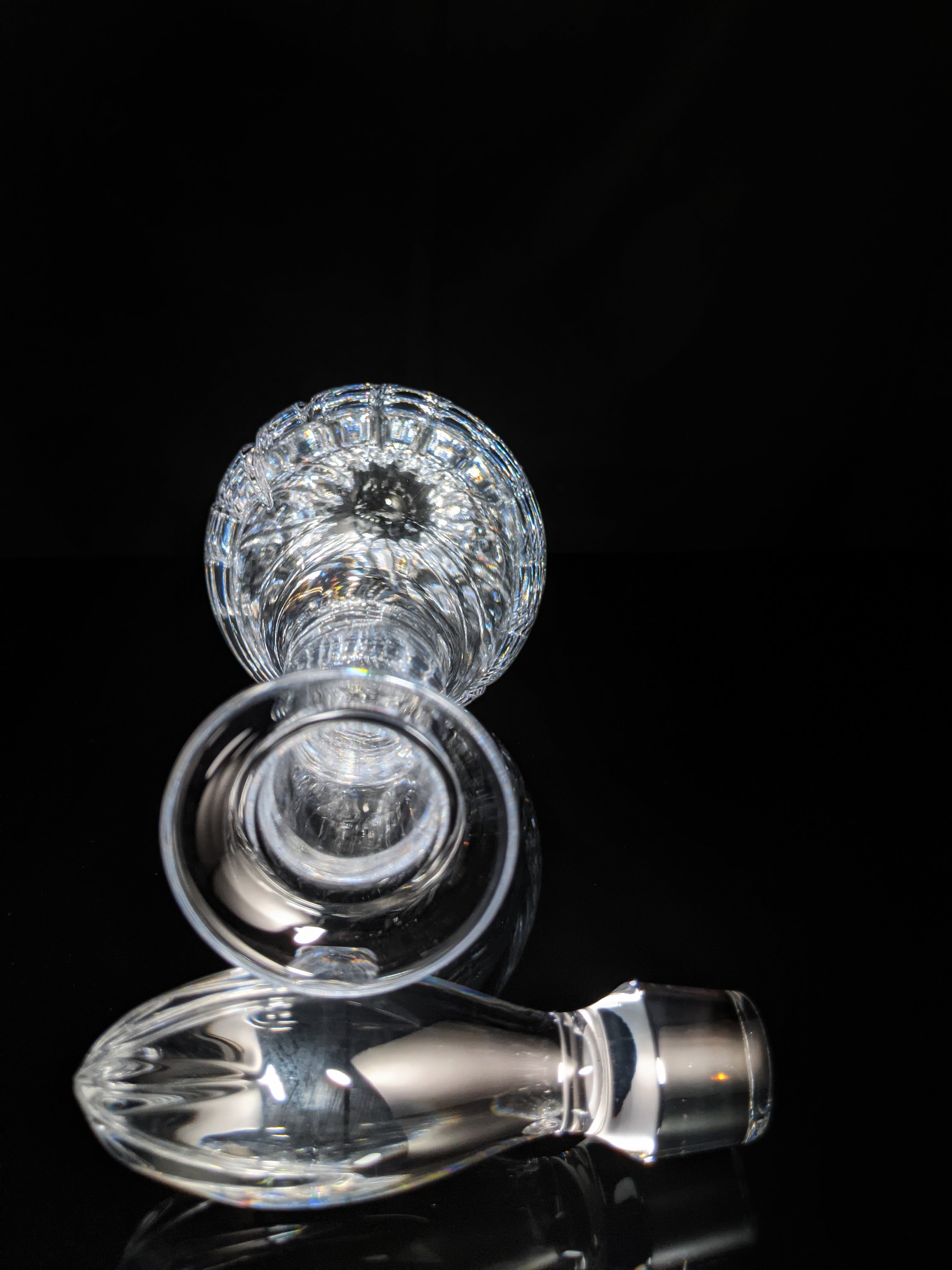 Faberge Clear Crystal Decanter NIB