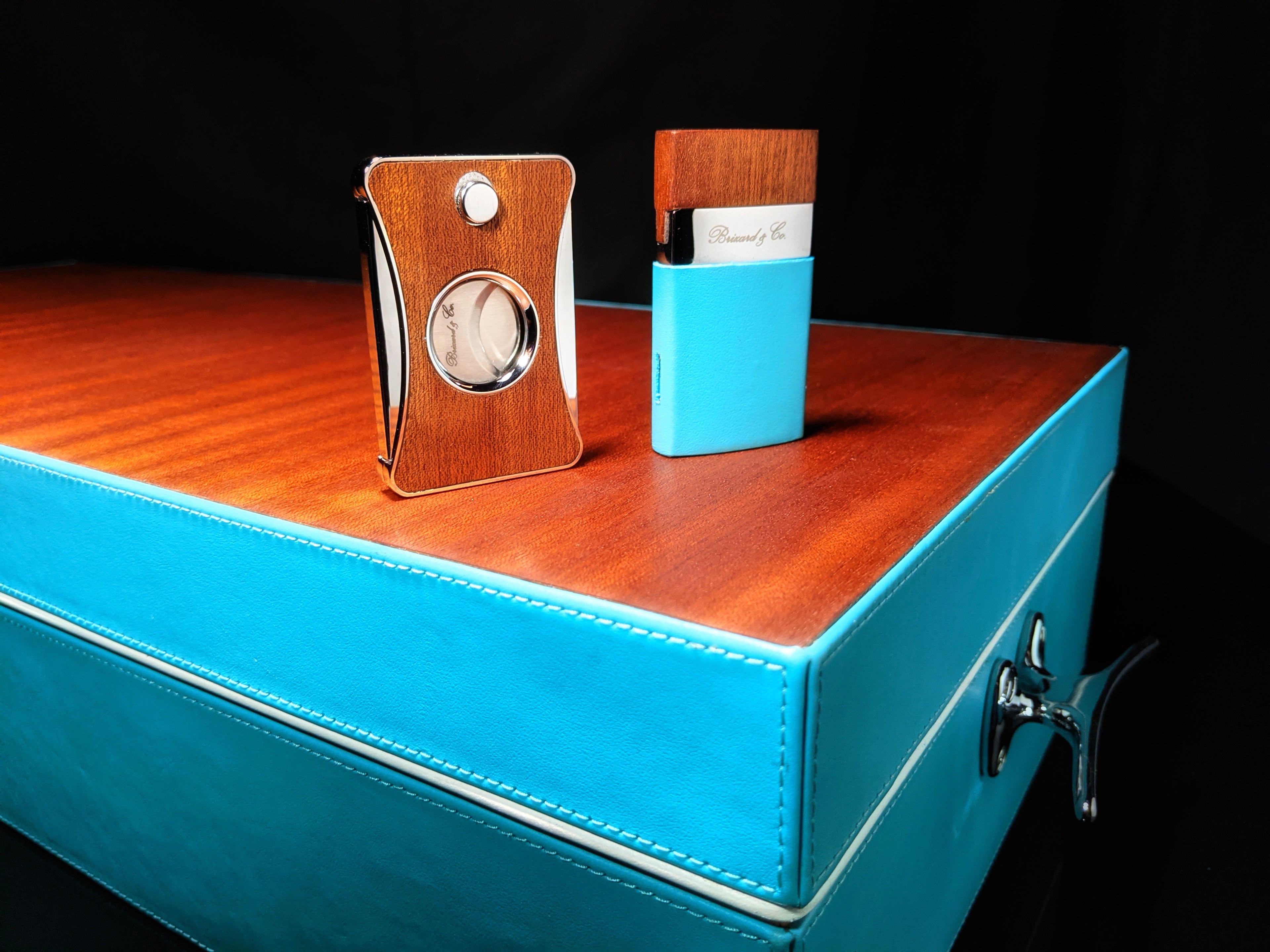 Brizard and Co. Positano Humidor — 130/150 Count with Matching Lighter & Cutter