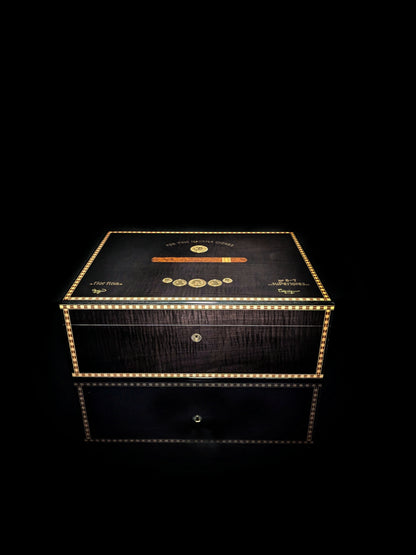 Elie Bleu Medals Black Sycamore humidor 200 count NIB