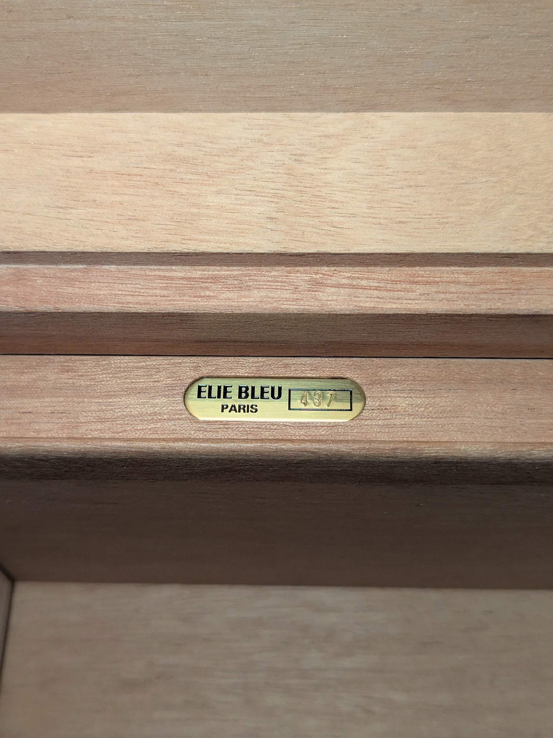 Elie Bleu Alba Orange Sycamore Humidor 110 Count NIB