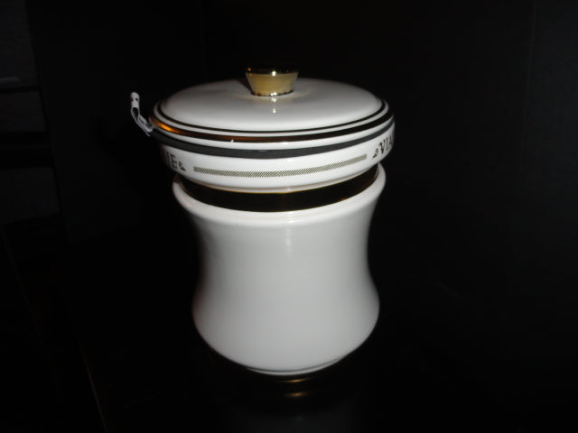 Viaje 15th Anniversary Gold Cigar Ceramic Jar Humidor( Empty No Cigars ) NIB