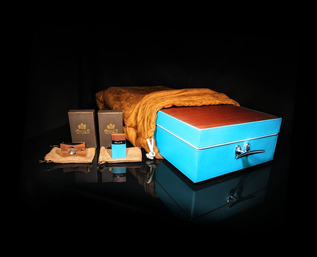 Brizard and Co. Positano Humidor — 130/150 Count with Matching Lighter & Cutter