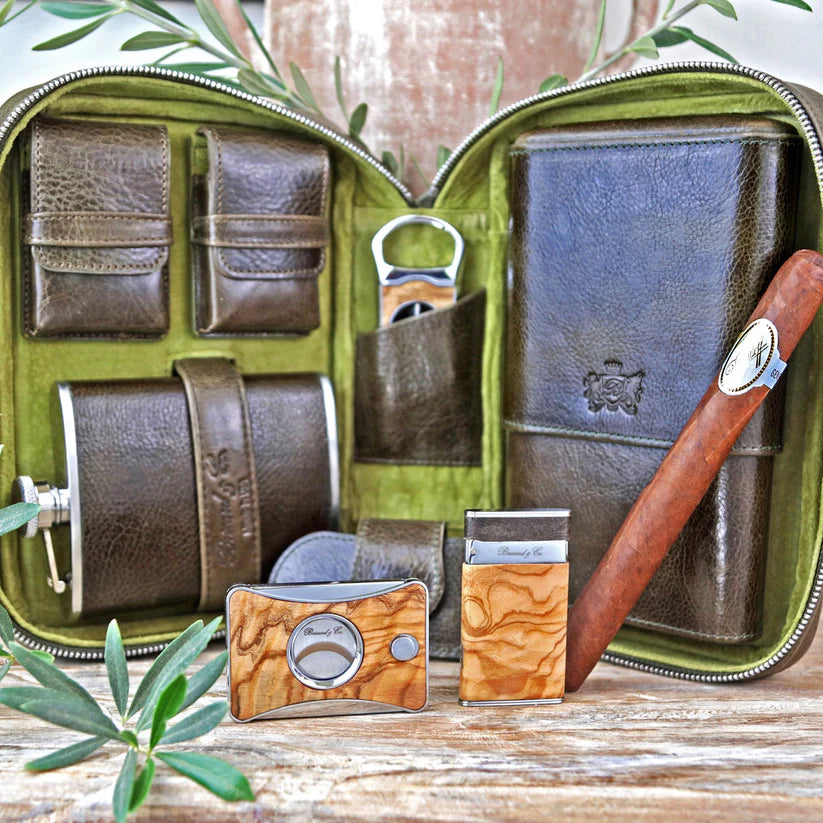 Havana Traveler in Antique Olive Leather NIB