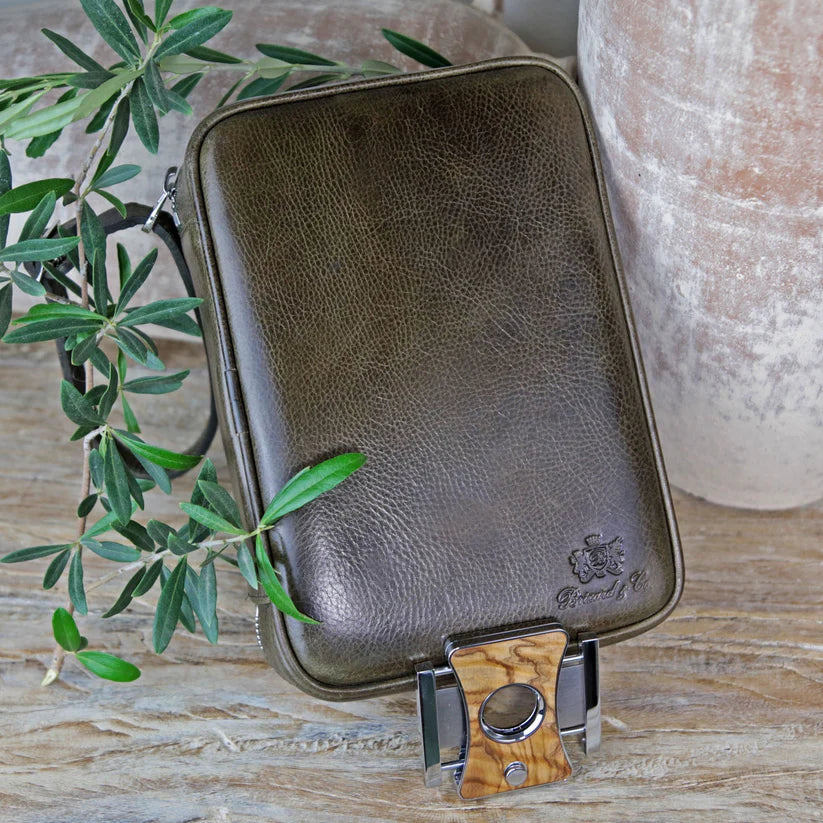 Havana Traveler in Antique Olive Leather NIB