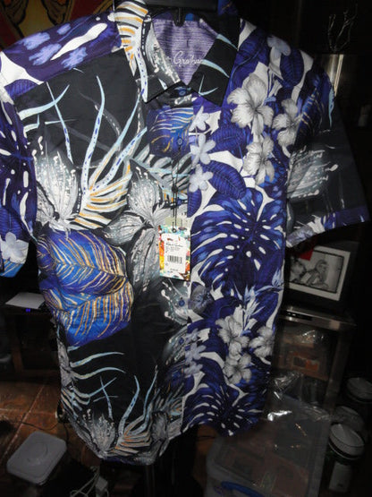 Robert Graham Moyie Springs Short Sleeve Shirt Size Medium