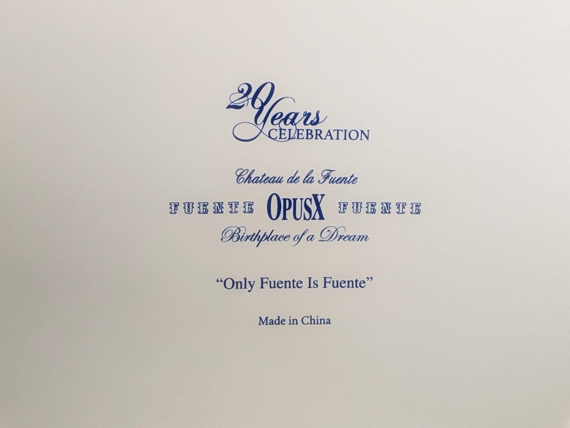 Arturo Fuente Opus X 20th Anniversary Cigar Ashtray