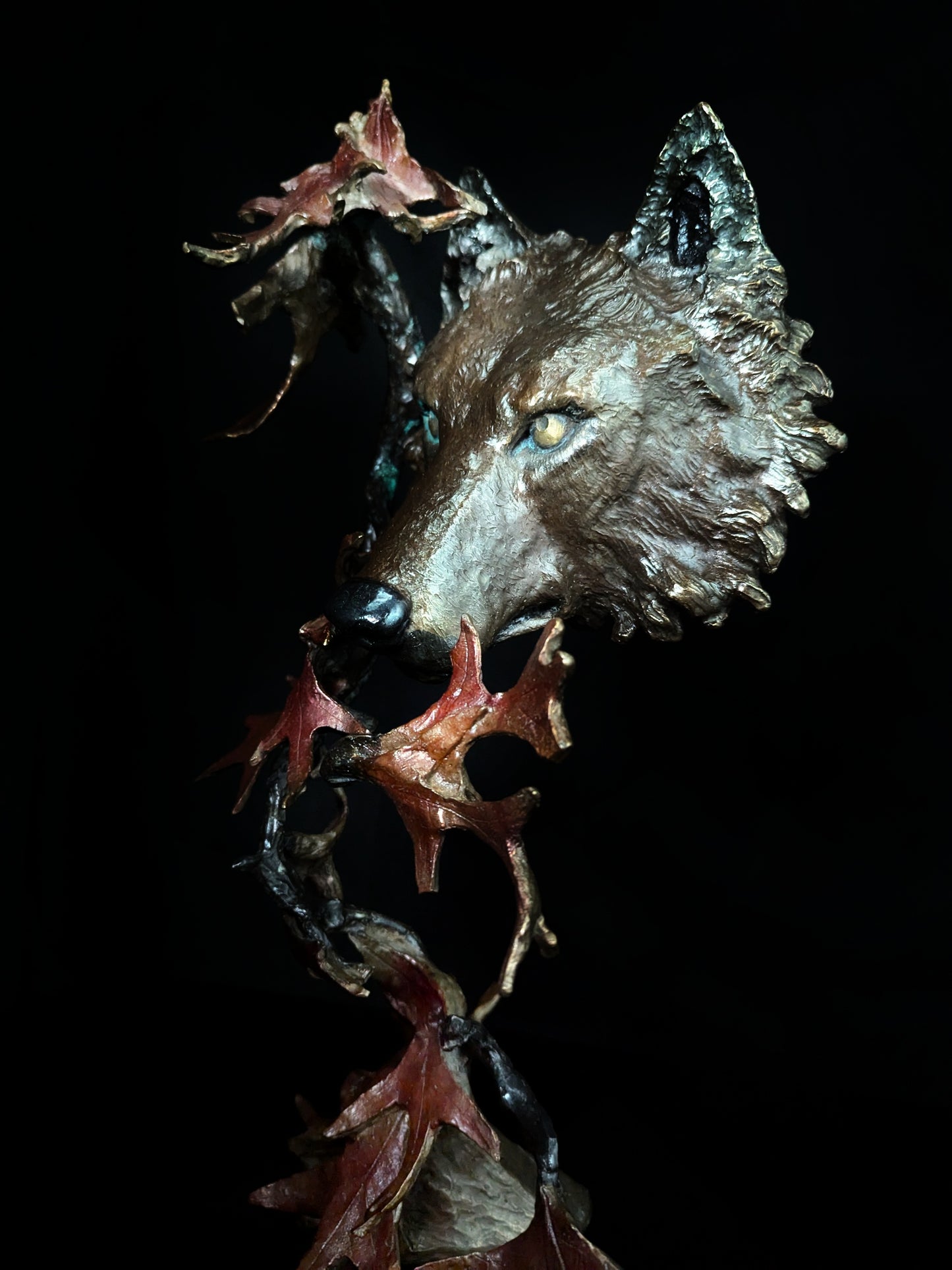 Mark Hopkins Northwoods Bronze Sculpture 19" H x 11" W x 8" D