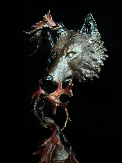 Mark Hopkins Northwoods Bronze Sculpture 19" H x 11" W x 8" D