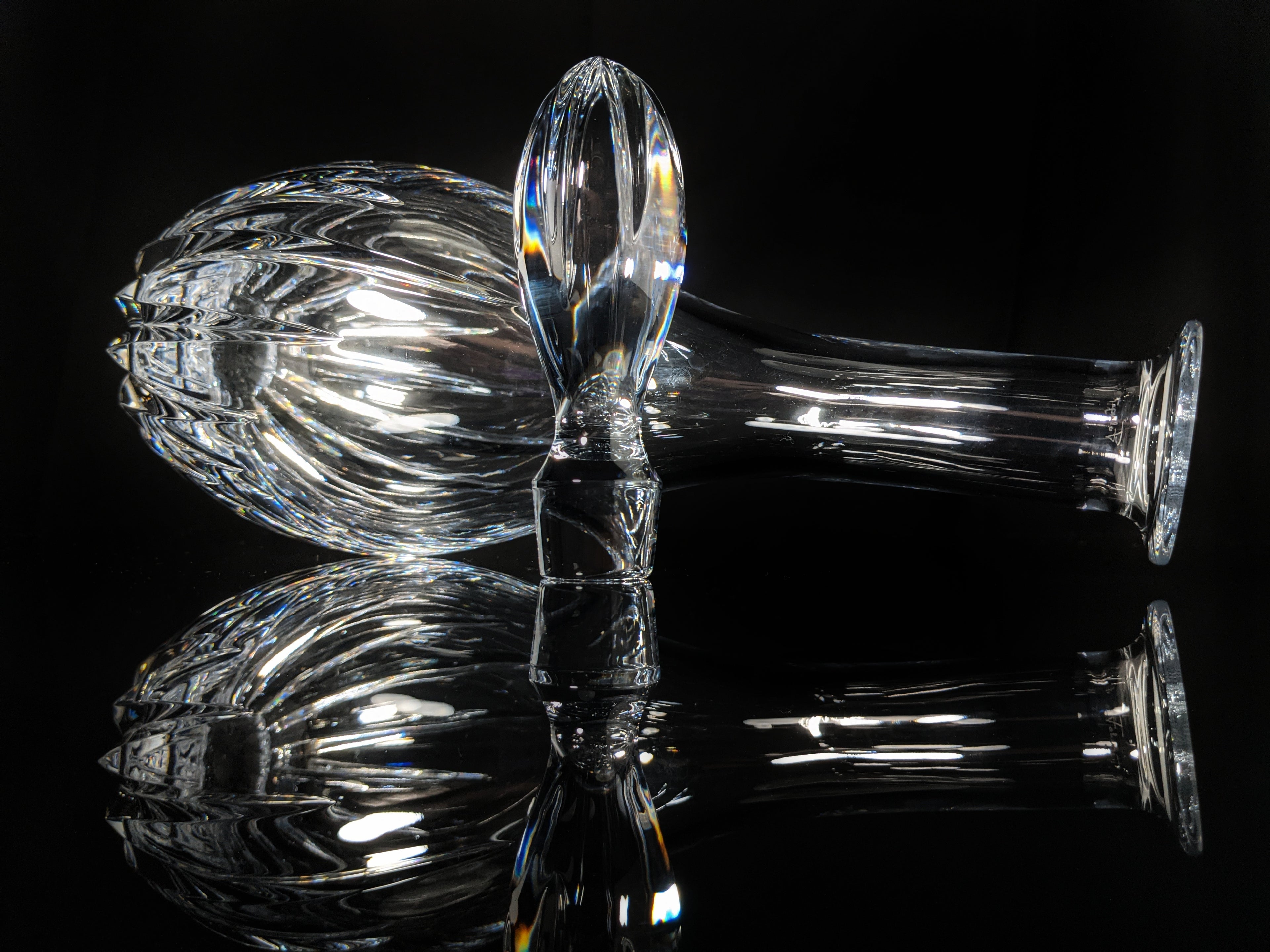 Faberge Clear Crystal Decanter NIB