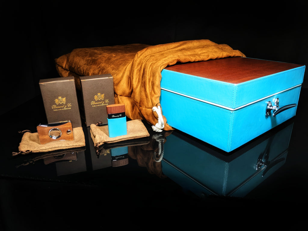 Brizard and Co. Positano Humidor — 130/150 Count with Matching Lighter & Cutter