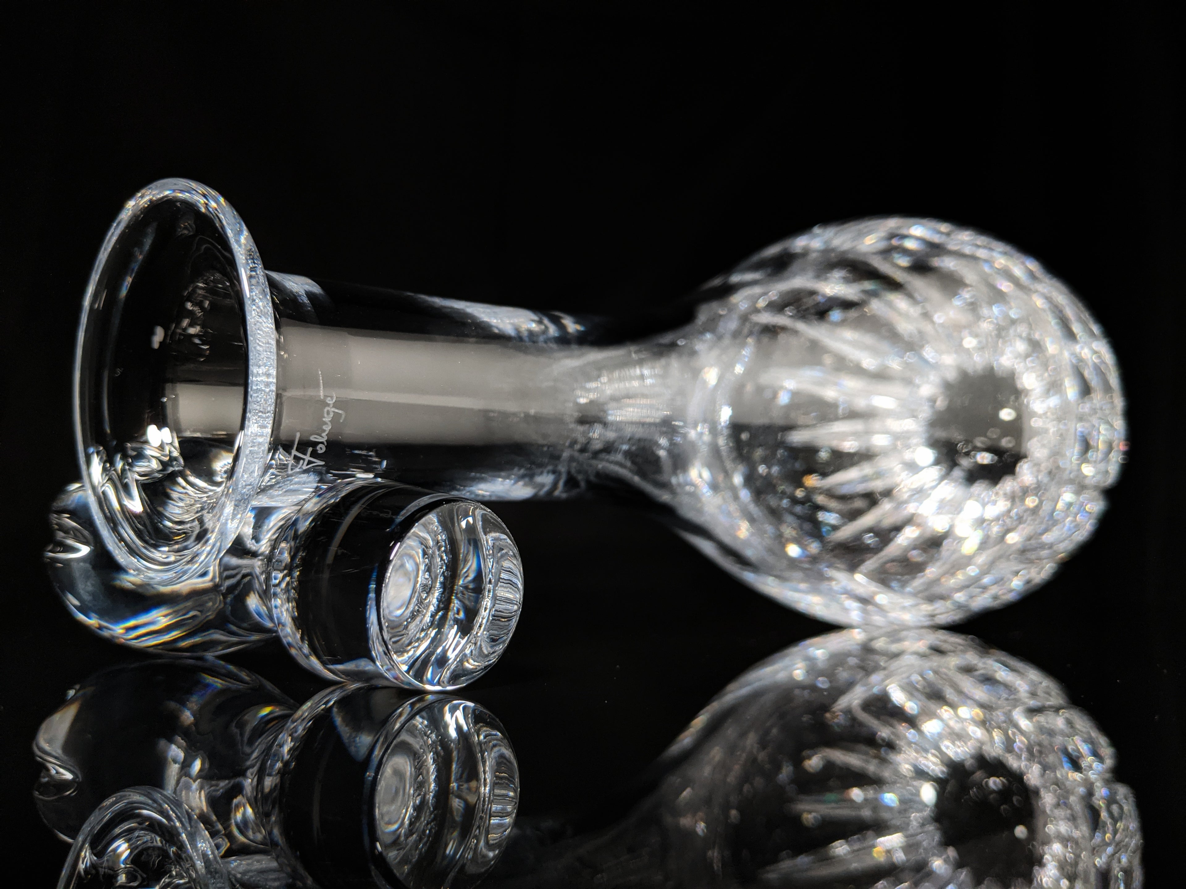 Faberge Clear Crystal Decanter NIB