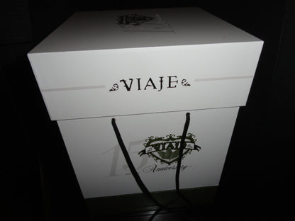 Viaje 15th Anniversary Gold Cigar Ceramic Jar Humidor( Empty No Cigars ) NIB