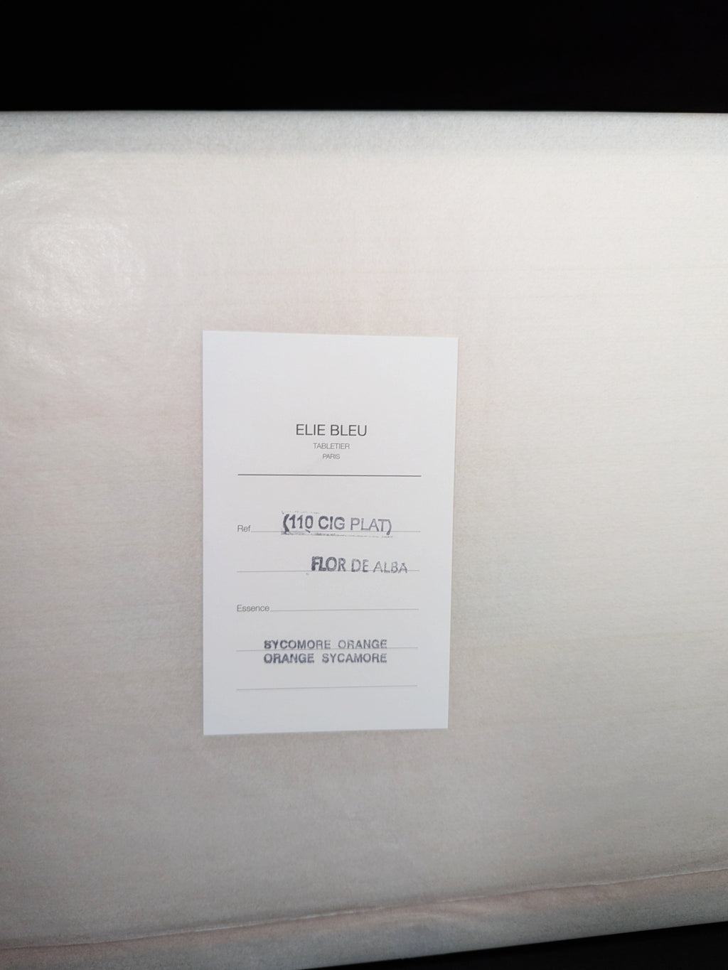 Elie Bleu Alba Orange Sycamore Humidor 110 Count NIB