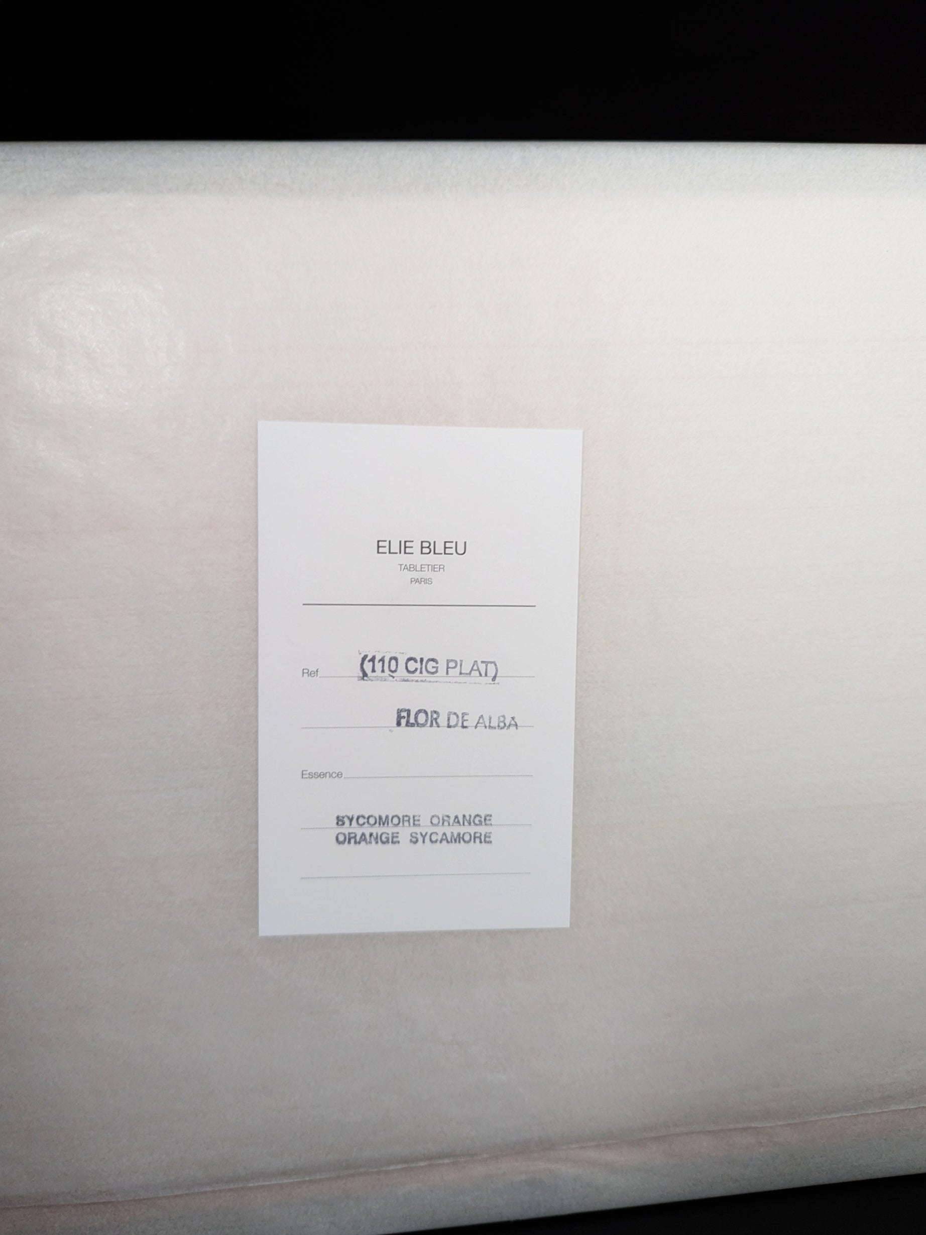 Elie Bleu Alba Orange Sycamore Humidor 110 Count NIB