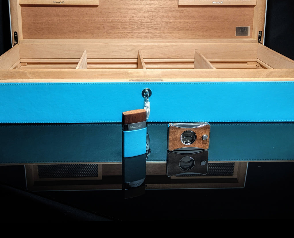 Brizard and Co. Positano Humidor — 130/150 Count with Matching Lighter & Cutter
