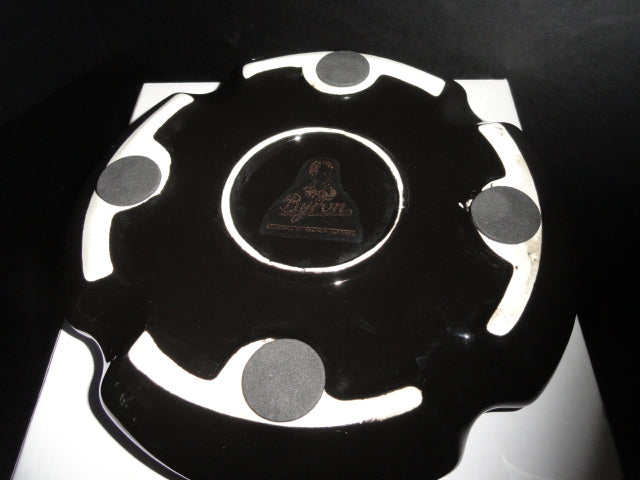 Black Maduro 5 Ceramic Large Cigar Ashtray. 8.5" Diameter