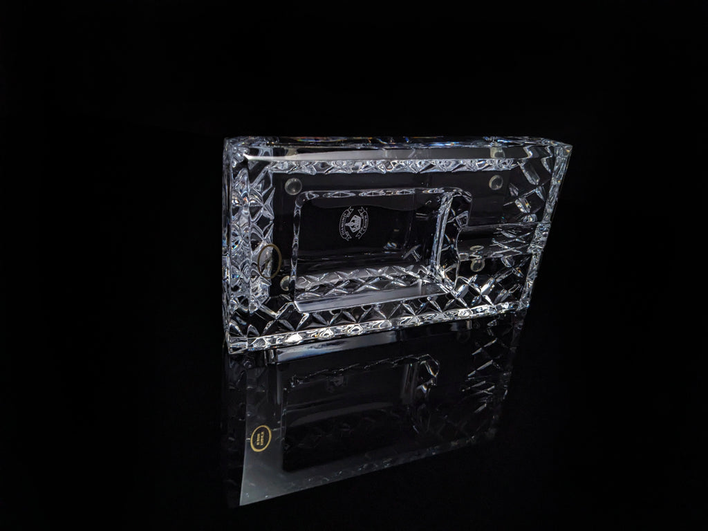 Diamond Crown Bristol crystal collection ashtray NIB
