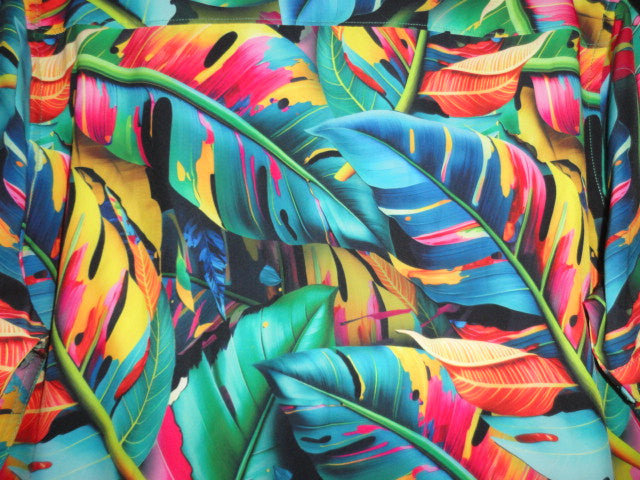Robert Graham Toucan Stretch Short Sleeve Shirt Size Large NWTS