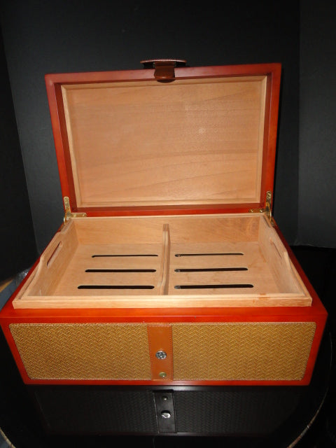 Royal Jamaican Gold Rattan Humidor