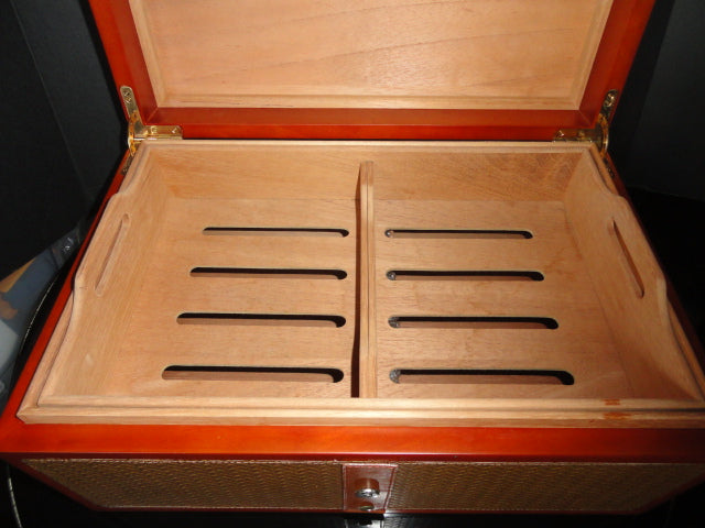 Royal Jamaican Gold Rattan Humidor