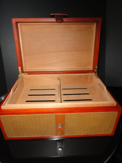Royal Jamaican Gold Rattan Humidor