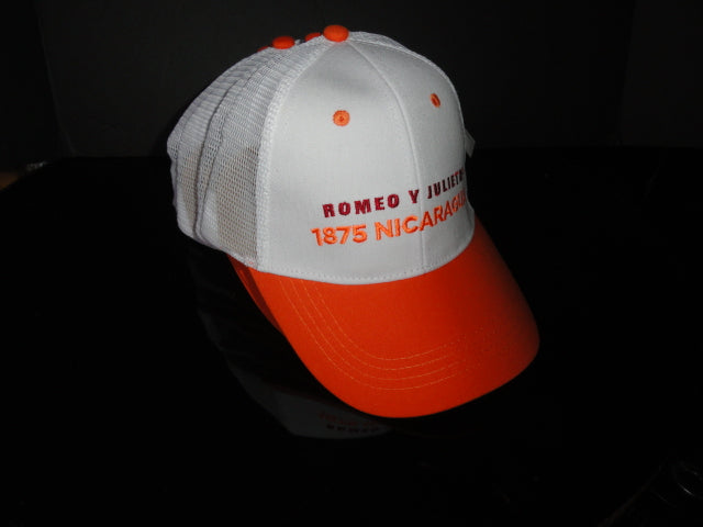 Romeo 1875 Orange and White Baseball Cap