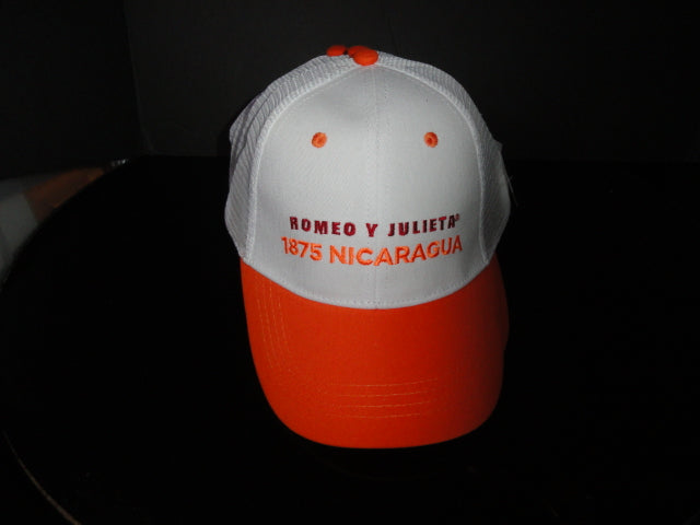 Romeo 1875 Orange and White Baseball Cap