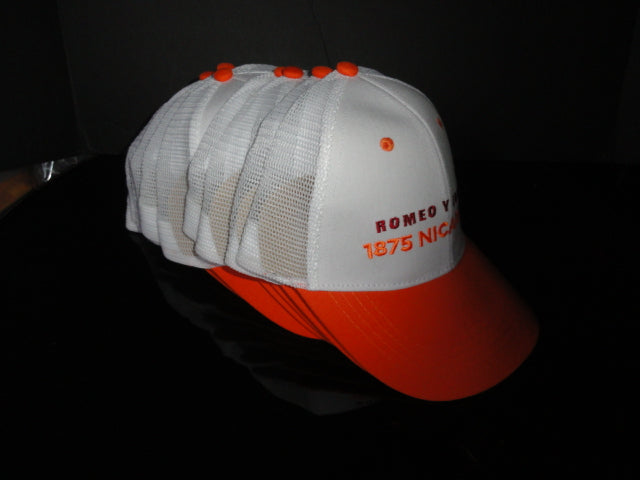 Romeo 1875 Orange and White Baseball Cap