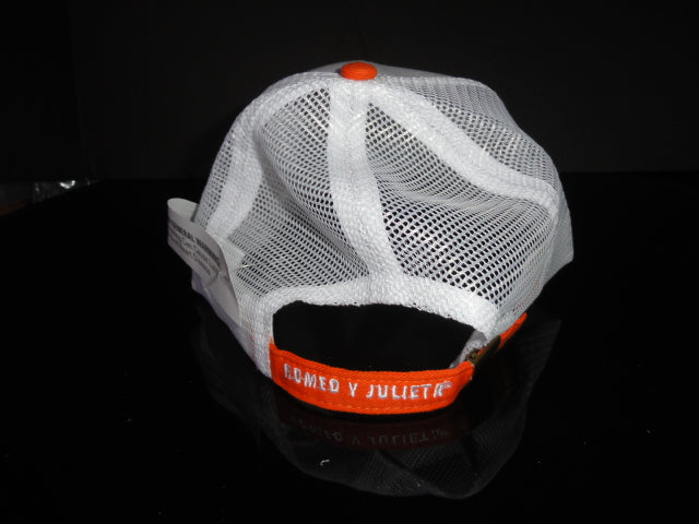Romeo 1875 Orange and White Baseball Cap