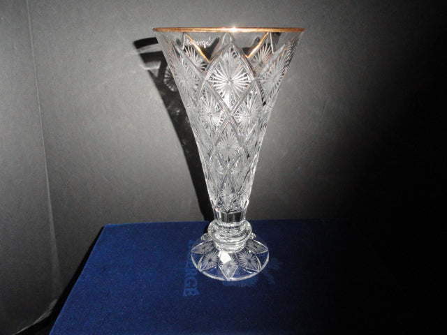 Fabergé Imperial Collection Crystal Vase 9" Tall