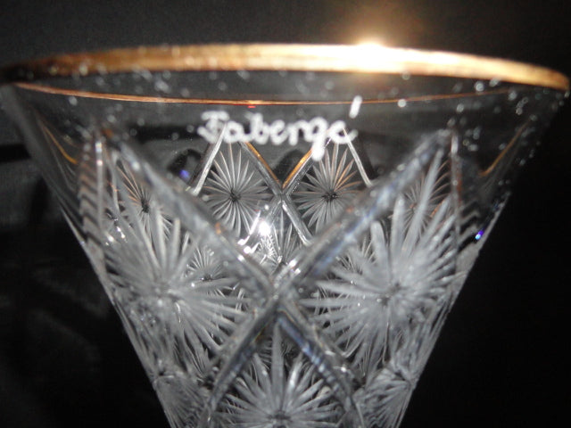 Fabergé Imperial Collection Crystal Vase 9" Tall