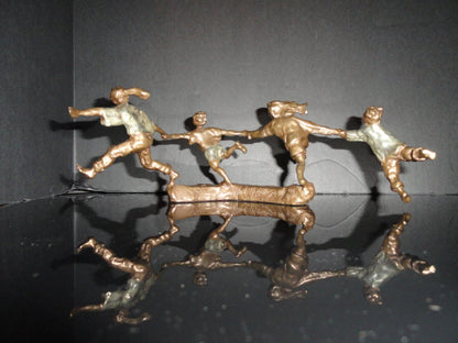 Mark Hopkins " Crack the Whip " Bronze Sculpture