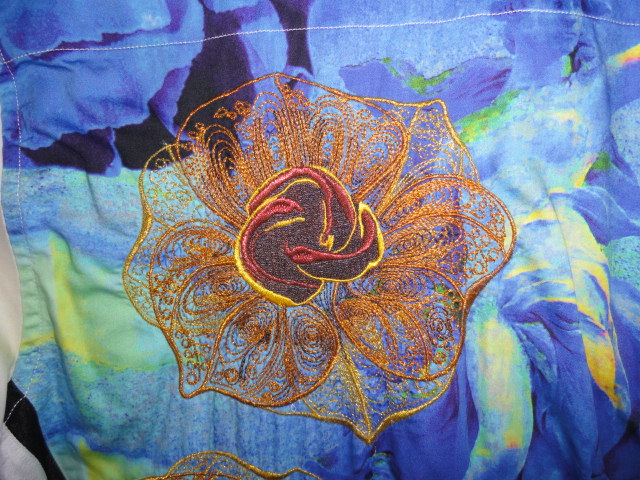 Robert Graham Zero to Sixty Long Sleeve Embroidered Shirt Size Medium