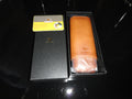 Brown Leather with Wood Cigar Case  NIB