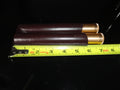 Cigar Classics Brown Leather and Gold Anodized Tubes Twin Cigar Holder