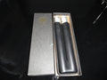 Cigar Classics Black Leather and Silver Anodized Tubes Twin Cigar Holder