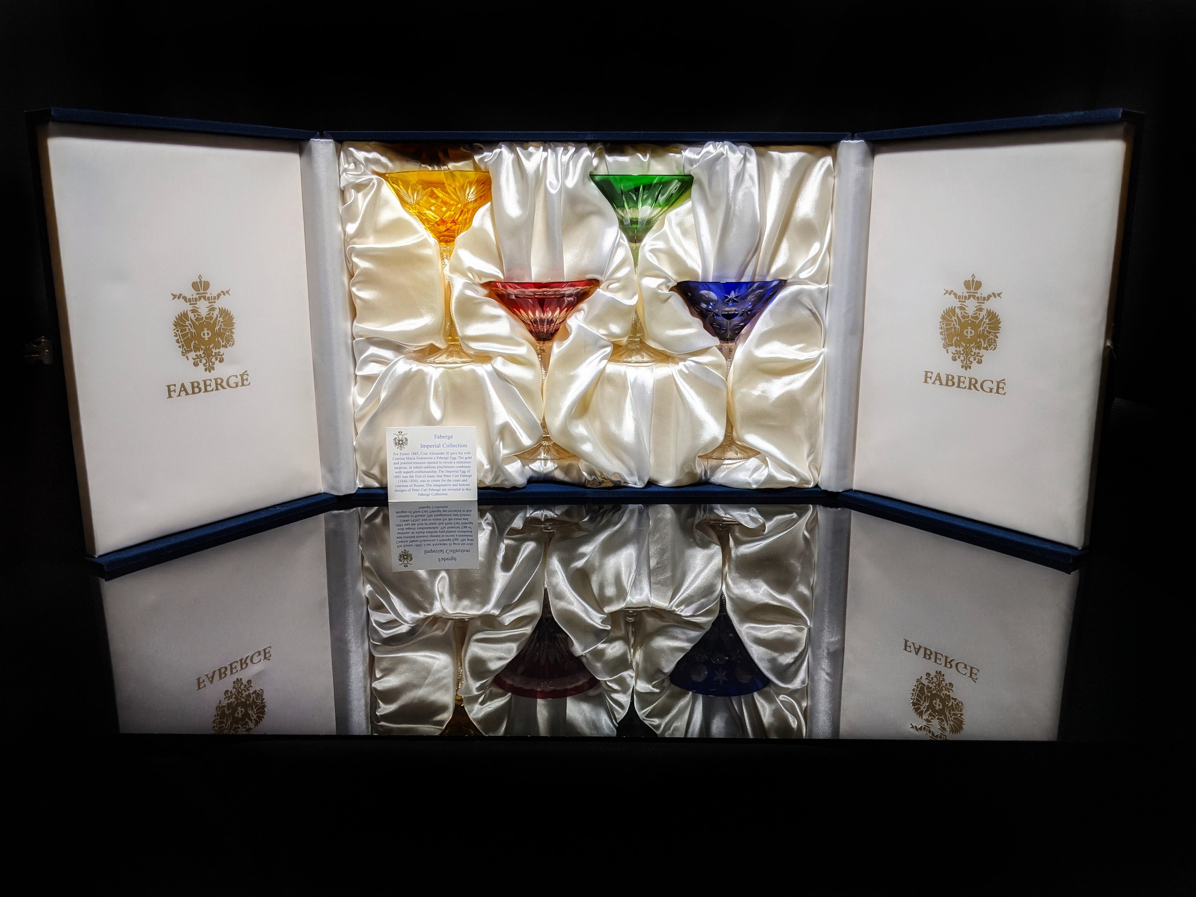 Fabergé Martini Glasses Set of 4 in Presentation Box