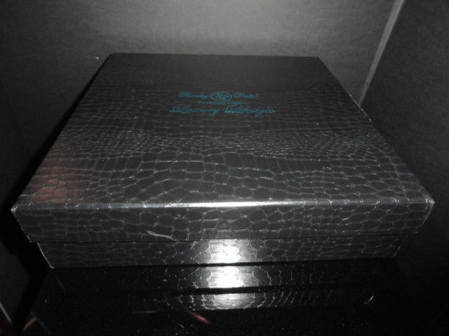 Rocky Patel Luminoso Aqua Glass Heavy Cigar Ashtray Measures 10" Diameter NIB