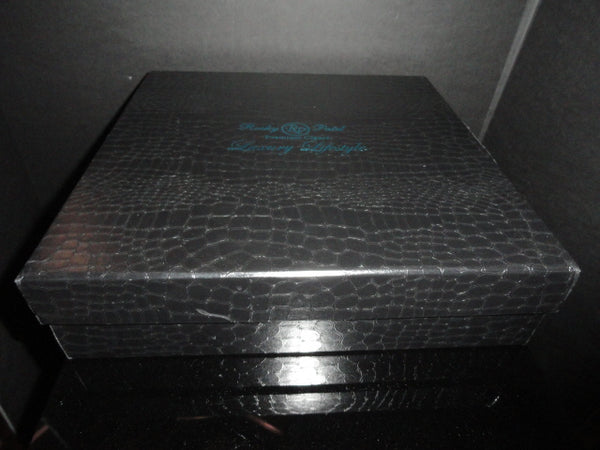 Rocky Patel Luminoso Aqua Glass Heavy Cigar Ashtray Measures 10" Diameter NIB
