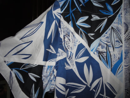 Robert Graham Blue Palm Short Sleeve Shirt Size 2XL NWTS