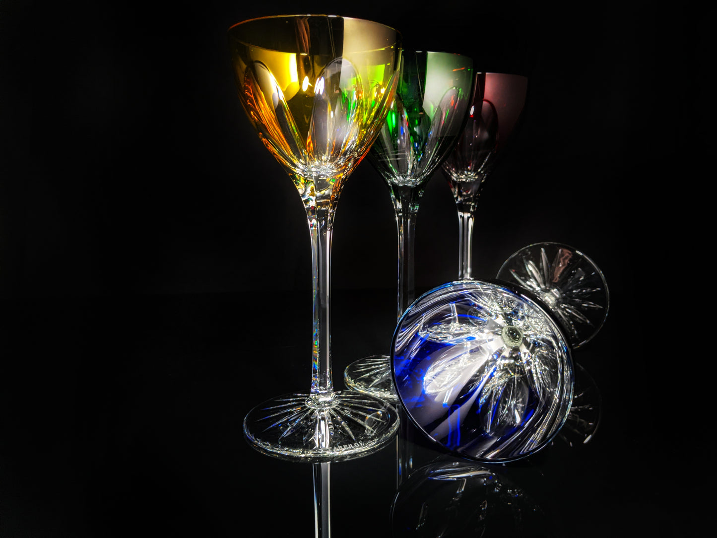 Faberge Regency Crystal Goblet Glasses