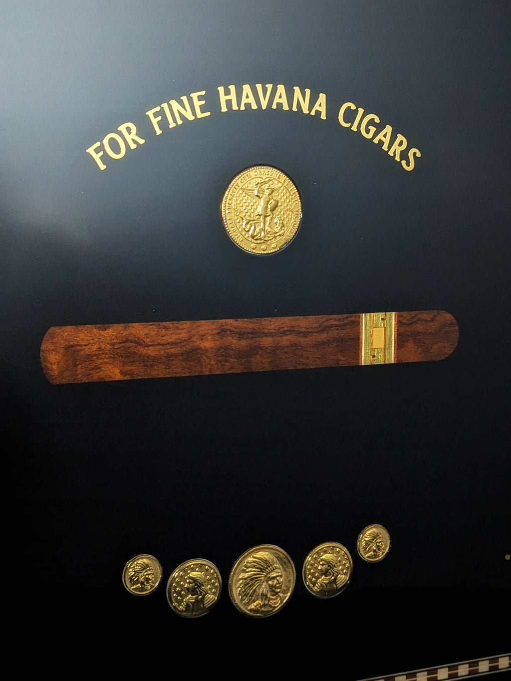 Elie Bleu Medals Black Sycamore humidor 200 count NIB