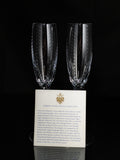 Faberge Bristol Clear Crystal  Flutes