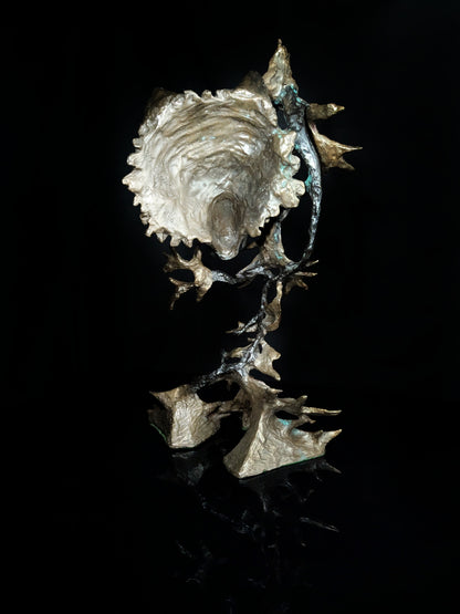 Mark Hopkins Northwoods Bronze Sculpture 19" H x 11" W x 8" D